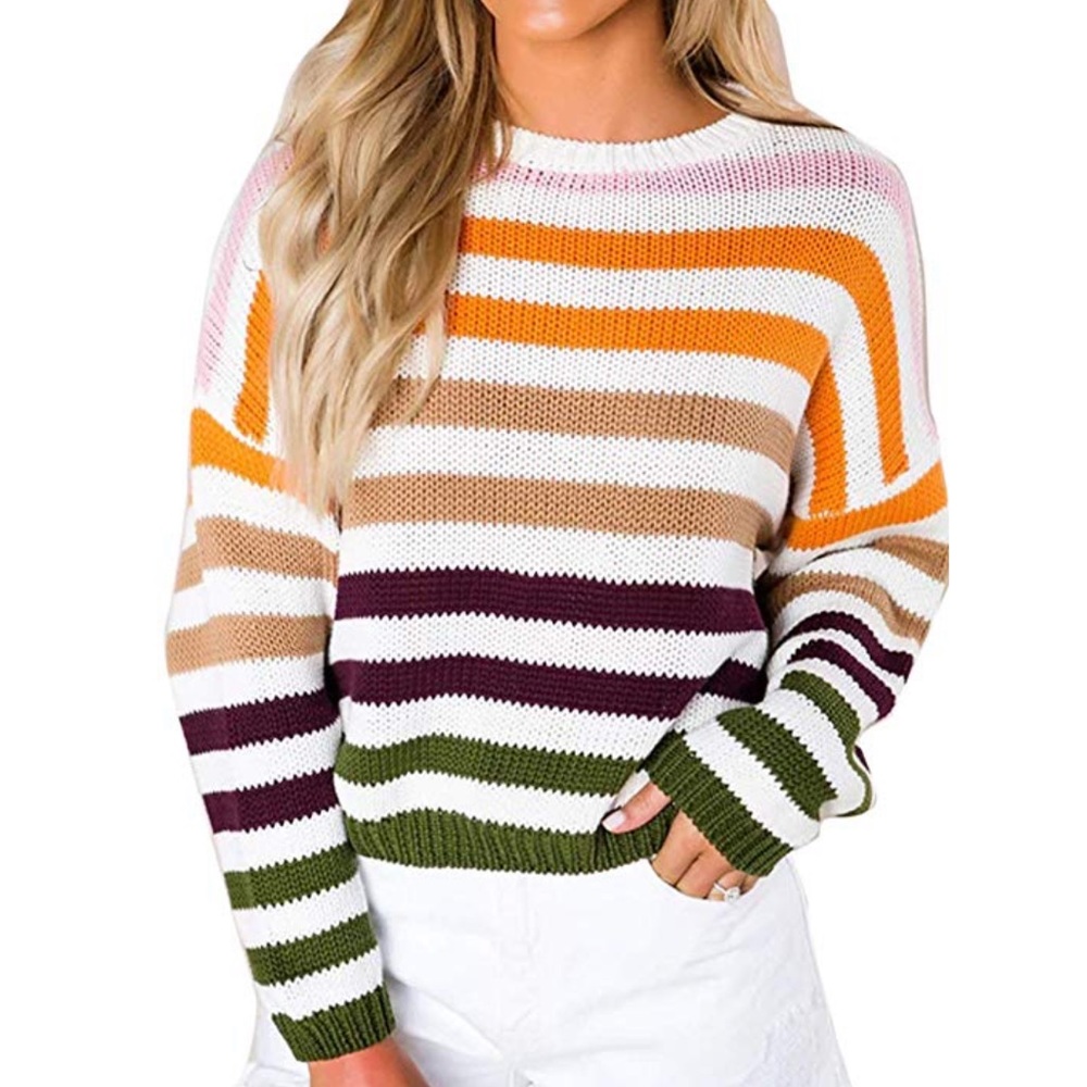 ๐ Long Sleeve Crew Neck Sweater - Picture 2 of 5